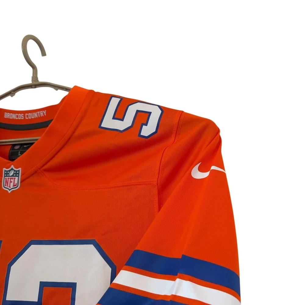 Nike Denver Broncos Randy Gradishar 53 Jersey‎ Mens Large Orange NFL 67NM-0B8M